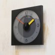画像2: レトロ　掛け時計/ウォールクロック　黒×赤×黄　ユーズド品