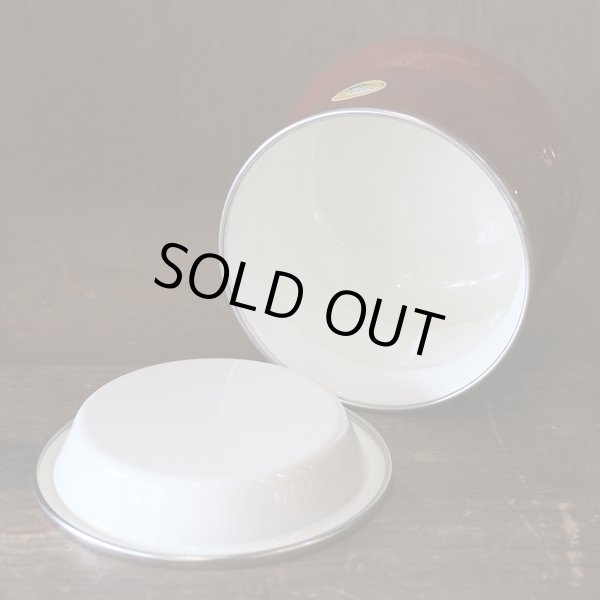 画像3: ホーローキャニスター　ブラウン　未使用品（ミ2917）