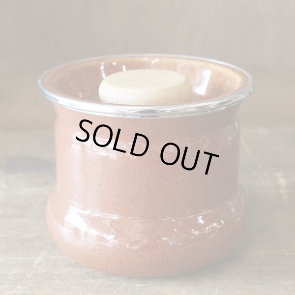 画像2: ホーローキャニスター　ブラウン　未使用品（ミ2917）