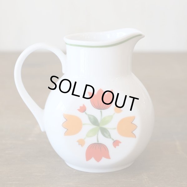 画像3: ノリタケ　レトロ　クリーマー/ミルクポット　チューリップ柄　未使用品（ケ3046）