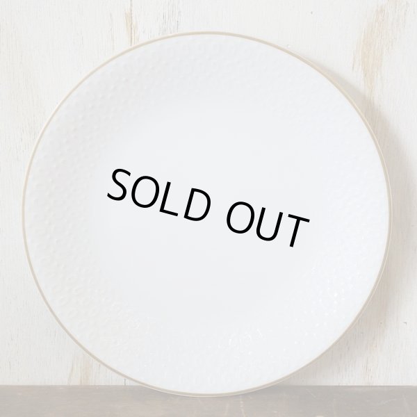 画像3: KOWA　レトロ　プレート/大皿　白エンボス　未使用品（テ3310）