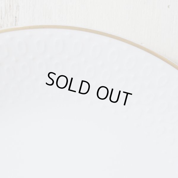 画像4: KOWA　レトロ　プレート/大皿　白エンボス　未使用品（テ3310）