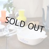 画像: U.S.A.　コーニング　角形両手浅鍋　コーンフラワー　未使用品