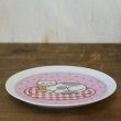 画像3: レトロ　ソーサー/小皿　猫のイラスト　ピンク　未使用品（ソ3322）