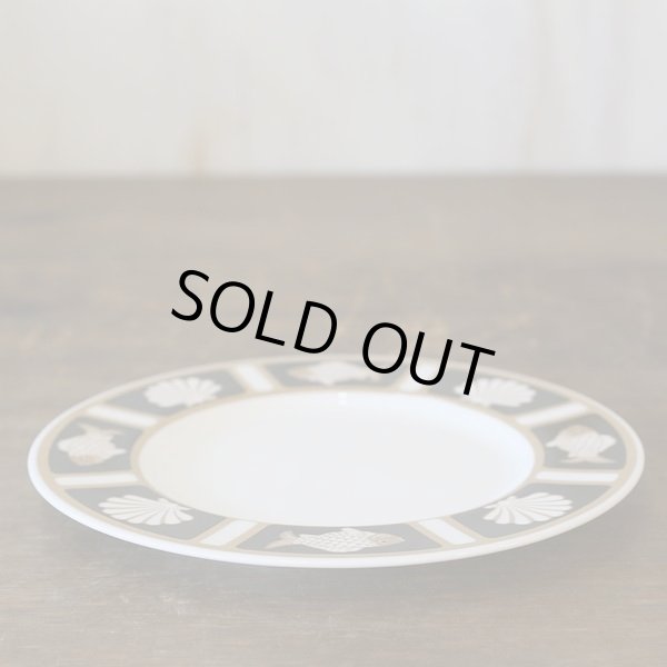 画像4: ミカサ　CATHY HARDWICK　ケーキ皿/取り皿　FISH＆SHELL　ONYX　A6701　未使用品（ソ3335）