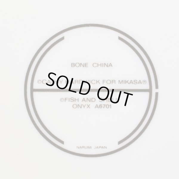 画像6: ミカサ　CATHY HARDWICK　ケーキ皿/取り皿　FISH＆SHELL　ONYX　A6701　未使用品（ソ3335）