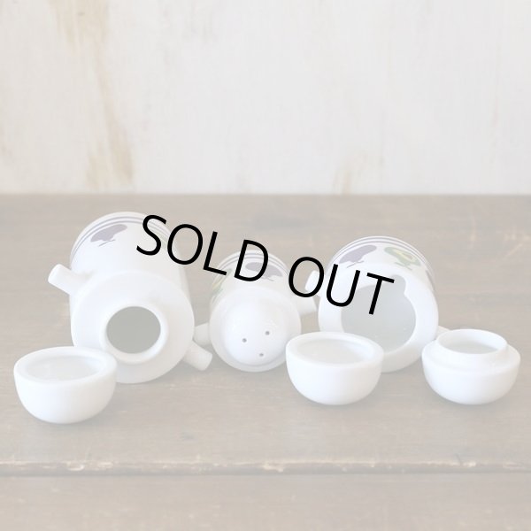 画像4: NT　ノリタケ　NATTY PEAR　カスターセット/卓上調味料入れ3点セット　未使用品（コ3398）