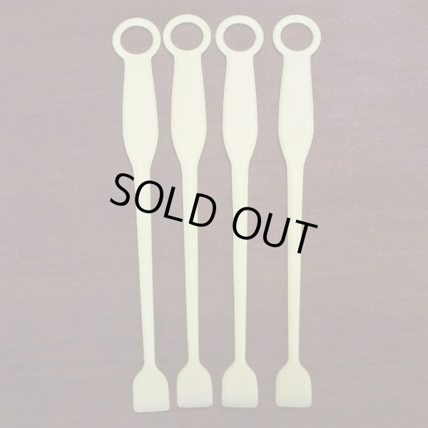 画像2: タッパーウェア　マドラー　イエロー　4本セット　未使用品（S3568）