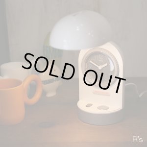 画像: TWINBIRD ツインバード カプセルライト デスクライト CL-100型 時計付き 未使用品 箱付き(棚2 3603)