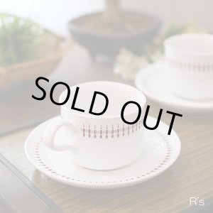 画像: HARIO　Sango　三郷陶器　カップ＆ソーサー　Rubel　未使用品（ツ3641）
