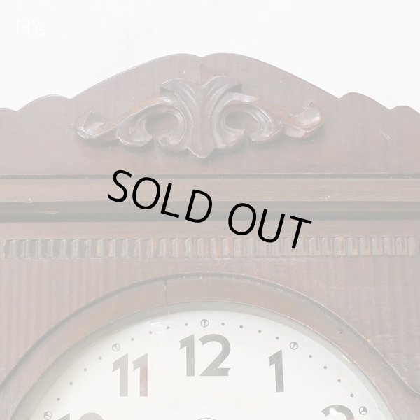 画像4: 堀田時計店　CROWNFAN　レトロ　ゼンマイ式振り子時計/掛け時計　ユーズド品（店3718）