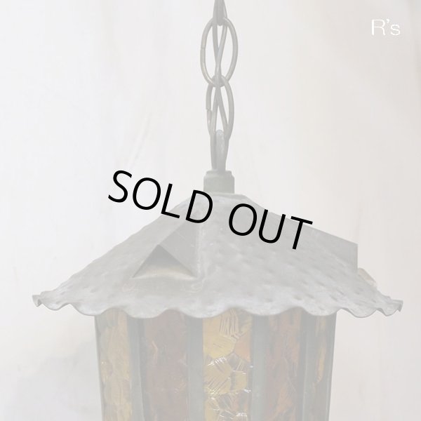 画像3: ステンドグラス　ペンダントライト/吊り下げ照明　ASA　ユーズド品