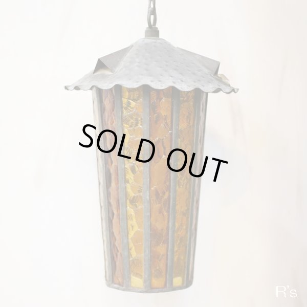 画像2: ステンドグラス　ペンダントライト/吊り下げ照明　ASA　ユーズド品