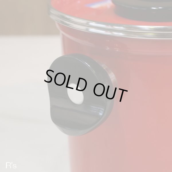 画像3: フジイ　ホーロータンク/キャニスター　エナメルウェア　ラモーナ　Deluxe　赤　未使用品（モ3855）