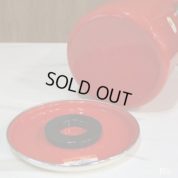 画像6: フジイ　ホーロータンク/キャニスター　エナメルウェア　ラモーナ　Deluxe　赤　未使用品（モ3855）