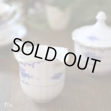 画像: SEYEI　セーエー陶器　FINE　Opal China　クリーマー/ミルクポット　青い花柄　未使用品（を3856）