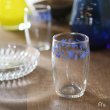 画像1: 佐々木硝子　ササキクリスタル　レトロコップ/グラス/タンブラー　青花柄　未使用品（ゆ3940）
