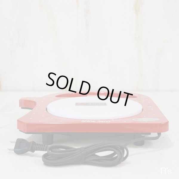 画像2: レトロ　漆創芸　電気保温トレー/ポット型トレイ　FFO-85　ほっかほか　ハート柄　赤　未使用品（ア3951）