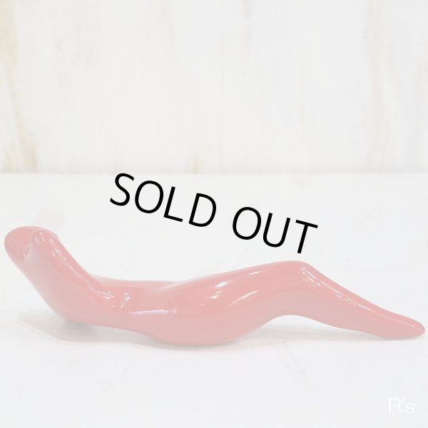 画像4: レトロ　人型オブジェ/女性型置物　Elegant　エレガント　赤　ボーン・チャイナ　ユーズド品（箱3　41）