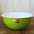 画像9: ヤマヒロ　レトロ　ホーローボウル　COOKING　BOWL　深型　大中小　3色セット　未使用品　袋入り　