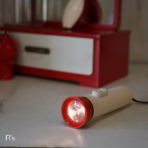 画像: FUJI　富士電気化学　ノーベル防水ライト　懐中電灯　AQUA　LIGHT　N-122P　袋入り　未使用品（D4291）