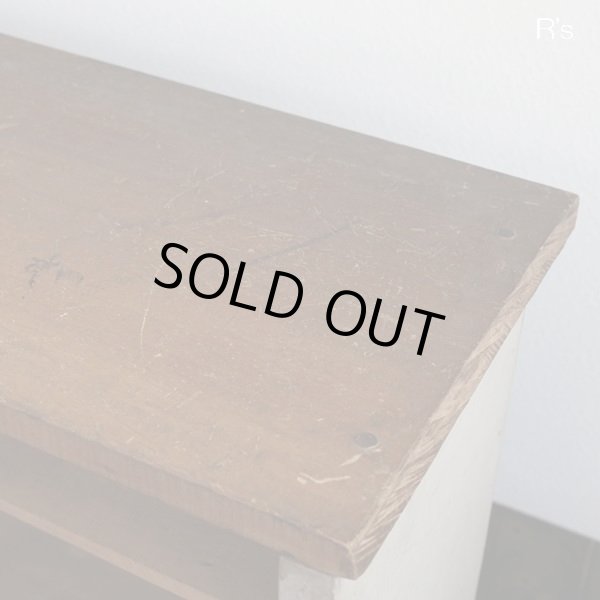 画像7: レトロ　シャビーシック　木製　カウンターテーブル　ユーズド品（店4339）