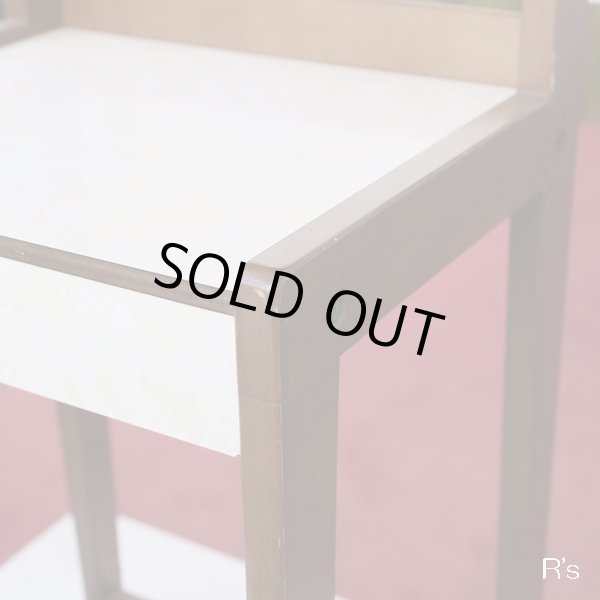 画像8: カリモク　電話台　木製　飾り棚　花台　ユーズド品（店4340）