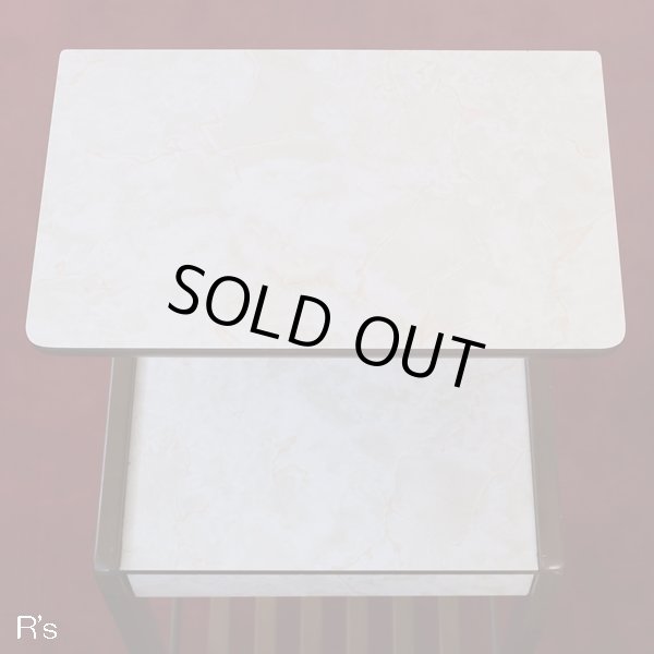 画像4: カリモク　電話台　木製　飾り棚　花台　ユーズド品（店4340）