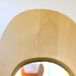 画像2: 木製　壁掛け鏡　ウォールミラー　オーバル形　ナチュラル　ユーズド品（店4362）