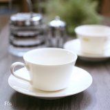 画像: SEYEI　セーエー陶器　NEWBORN　Opal　China　カップ＆ソーサー　白　未使用品（ケ4370）