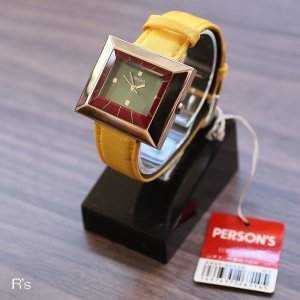 画像: PERSON'S　パーソンズ　レディースウォッチ　シチズン腕時計　イエロー　未使用品（店4467）