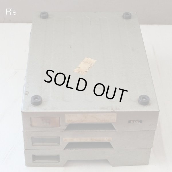 画像6: コクヨ　スチール製　レトロ　書類ケース　伝票入れ　3段　ユーズド品（ｓ195）