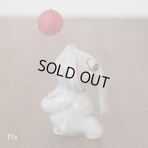 画像5: Lovely　Elephant　風船を持ったゾウの置物　陶器の象　ユーズド品（店4468）