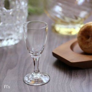 画像: リキュールグラス　小さな脚付きグラス　クリア　未使用品（ｒ4550）