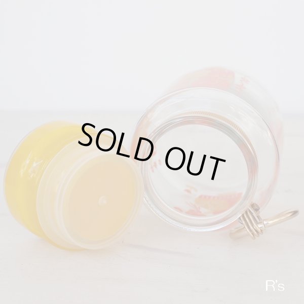 画像8: 石塚硝子　アデリア　ホームジャーセット　ガラスキャニスター2個セット　花まわし＆花つみ　未使用品　箱付き（箱12　4562）