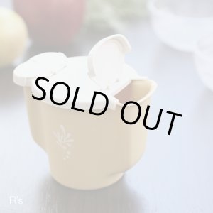 タッパーウェア デコレーター大 4,000ml イエロー 柄付き 未