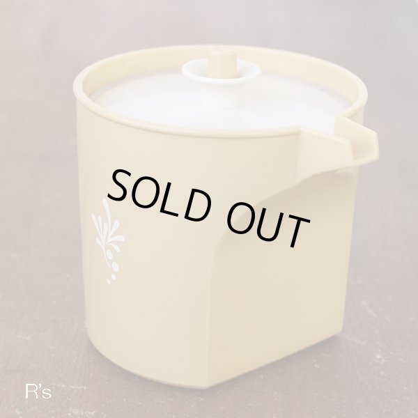 画像4: タッパーウェア　クリーマー　フレーバーケース　調味料入れ　柄付き　イエロー　ユーズド美品（T4576）