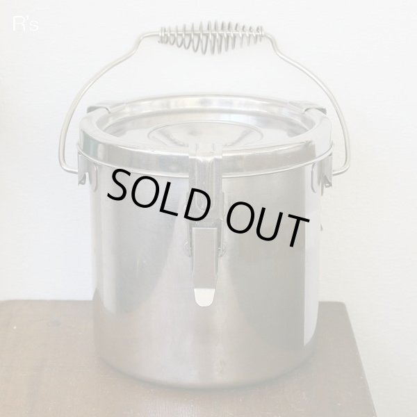 画像2: ステンレス製　寸胴鍋　密閉容器　ユーズド品（箱12　4579）