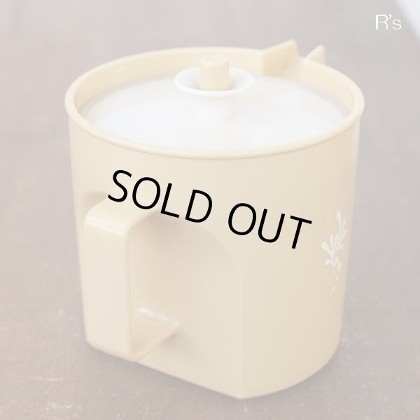 画像5: タッパーウェア　クリーマー　フレーバーケース　調味料入れ　柄付き　イエロー　ユーズド美品（T4576）