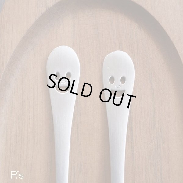 画像2: ニコ　18-8ステンレス　ティースプーン＆ケーキフォークセット　未使用品（ｖ4615）