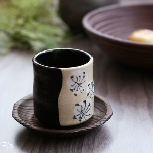 画像: 背戸窯　加藤釥　湯呑　未使用品　共箱付き（V4627）