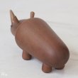 画像4: 千趣会　ロイヤルペット　サイ　木製　動物の置物　ユーズド品（箱10　4693）