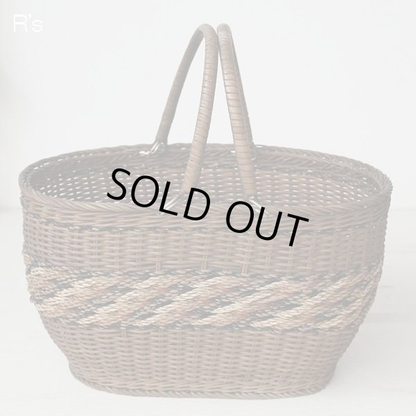 画像2: 古いカゴ　バスケット　アンティーク品（店4727）