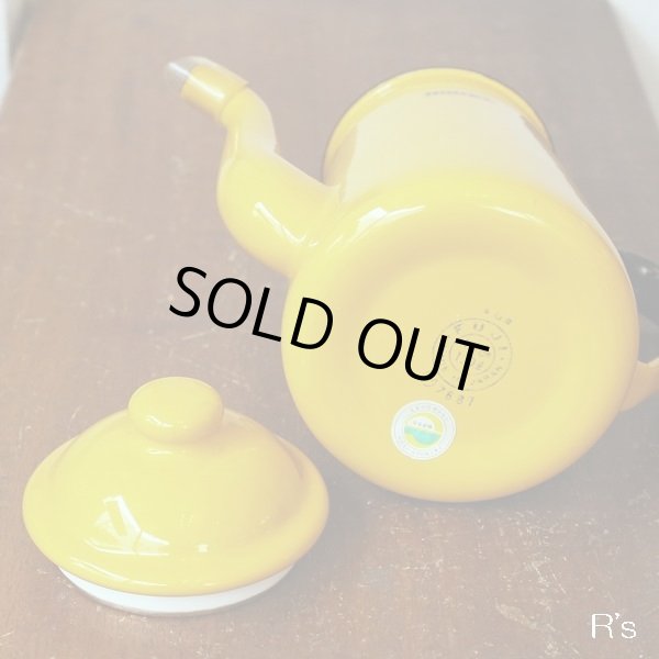 画像7: 富士ホーロー　HONEY　ハニーウェア　ホーローポット　イエロー　1L　未使用品（ｐ4778）