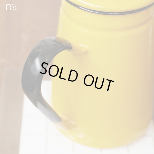 画像4: 富士ホーロー　HONEY　ハニーウェア　ホーローポット　イエロー　1L　未使用品（ｐ4778）