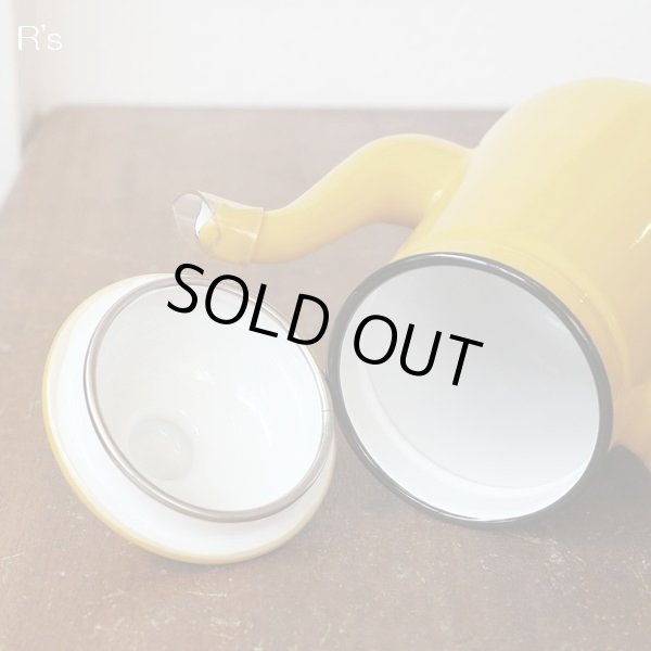 画像5: 富士ホーロー　HONEY　ハニーウェア　ホーローポット　イエロー　1L　未使用品（ｐ4778）