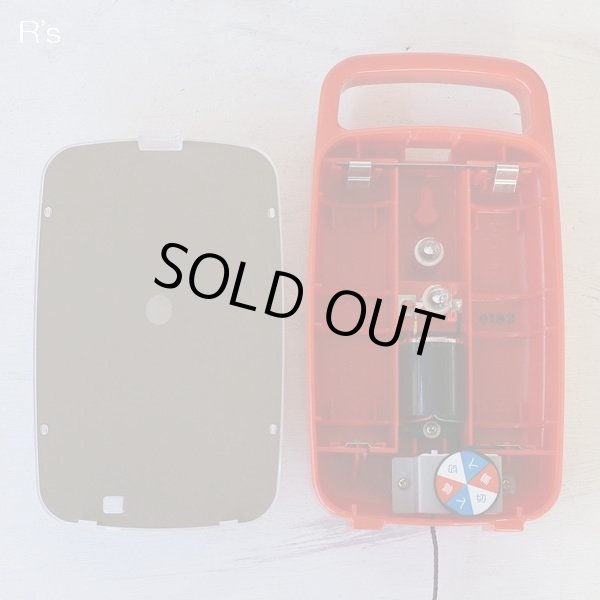 画像7: FUJI　レトロ　非常用ランタン　置・掛ライト　NE-141　NOVEL　振動センサー付き　赤　ユーズド品（も4804）