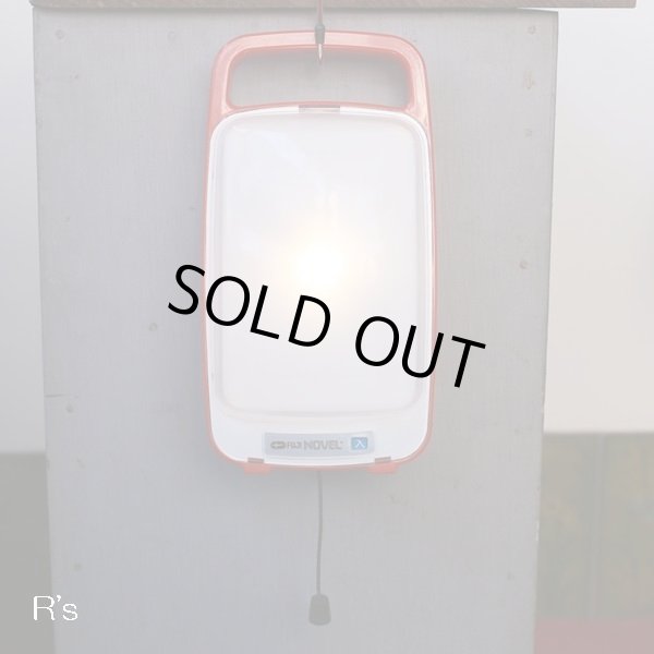 画像2: FUJI　レトロ　非常用ランタン　置・掛ライト　NE-141　NOVEL　振動センサー付き　赤　ユーズド品（も4804）