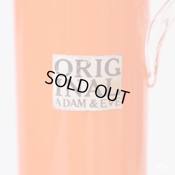 画像3: ADAM&EVE　アダム＆イブ　たち吉　オリジナル　レトロ　ガラスフラワーベース　オレンジ　デッドストック品（ヲ6）