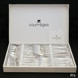 画像: フランス　courreges　クレージュ　18-10ステンレス　カトラリー21pcs.セット　未使用品　箱付き（箱1　4837）